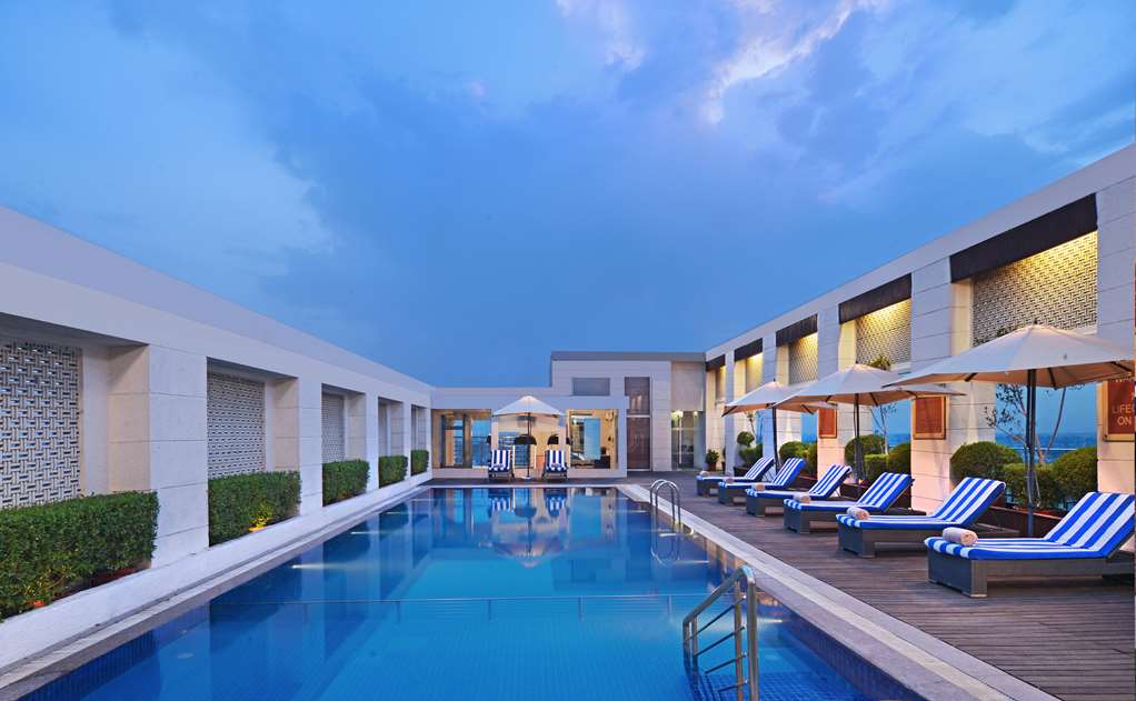 Radisson Hotel Agra rooftop pool and terrace